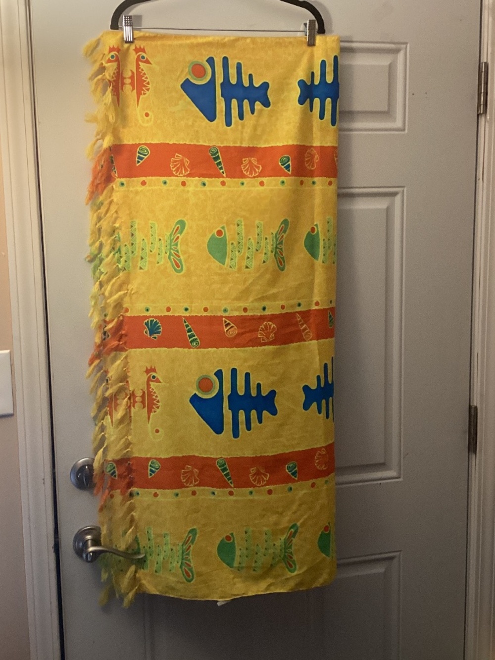 Rima  Beautiful BeachWear Wrap Sarong shells fish seahorse Caribbean Tropical